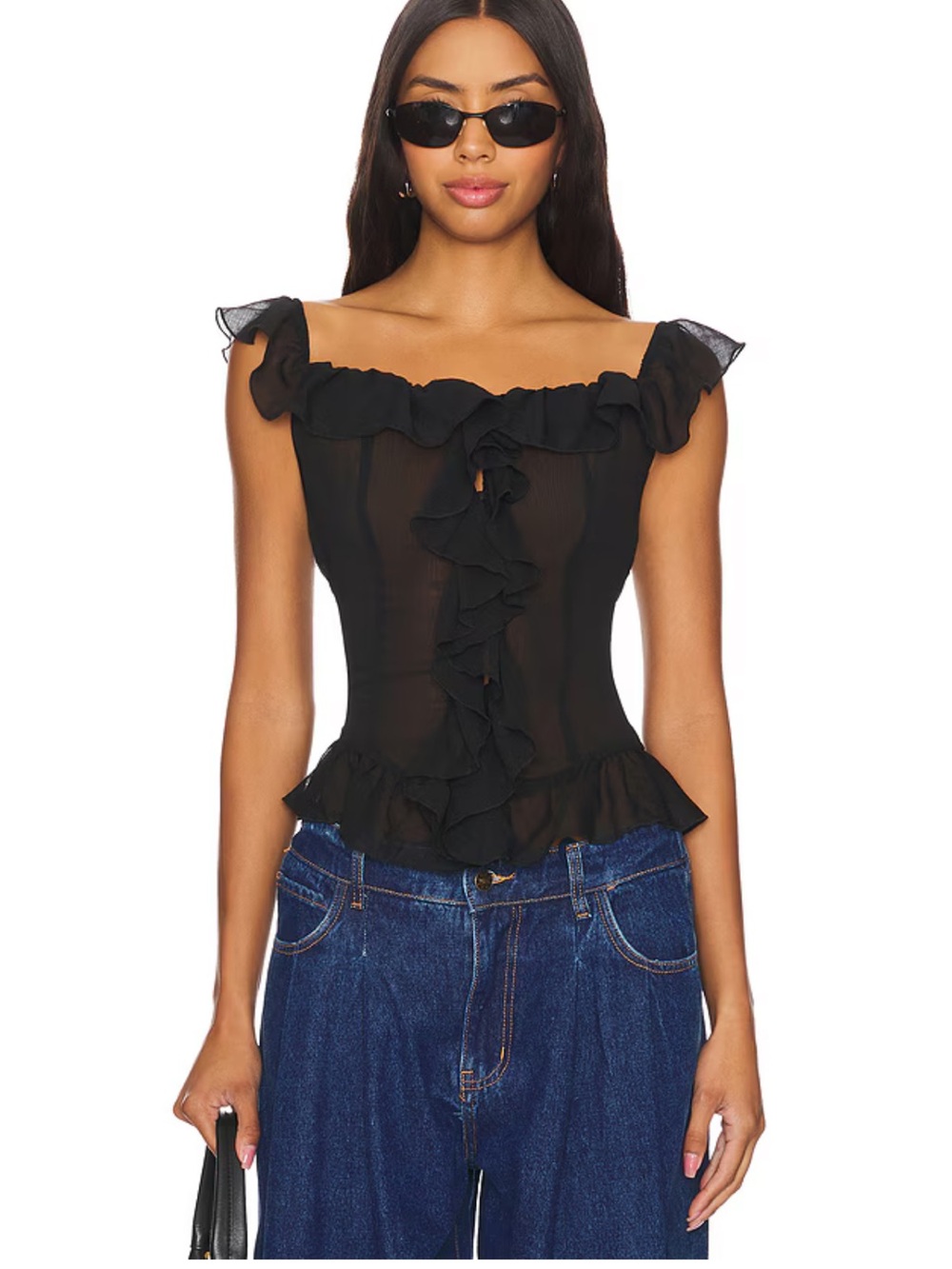 Timeless Ruffle Top in Onyx
LIONESS - Picture 2 of 6